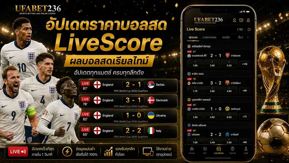 Live Score ผลบอลโลกสด