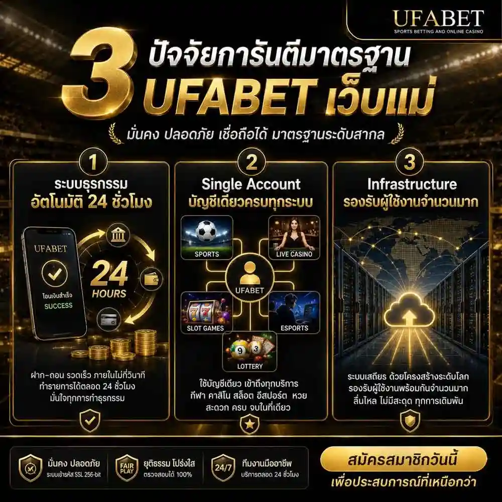 การันตีมาตรฐาน UFABET เว็บแม่