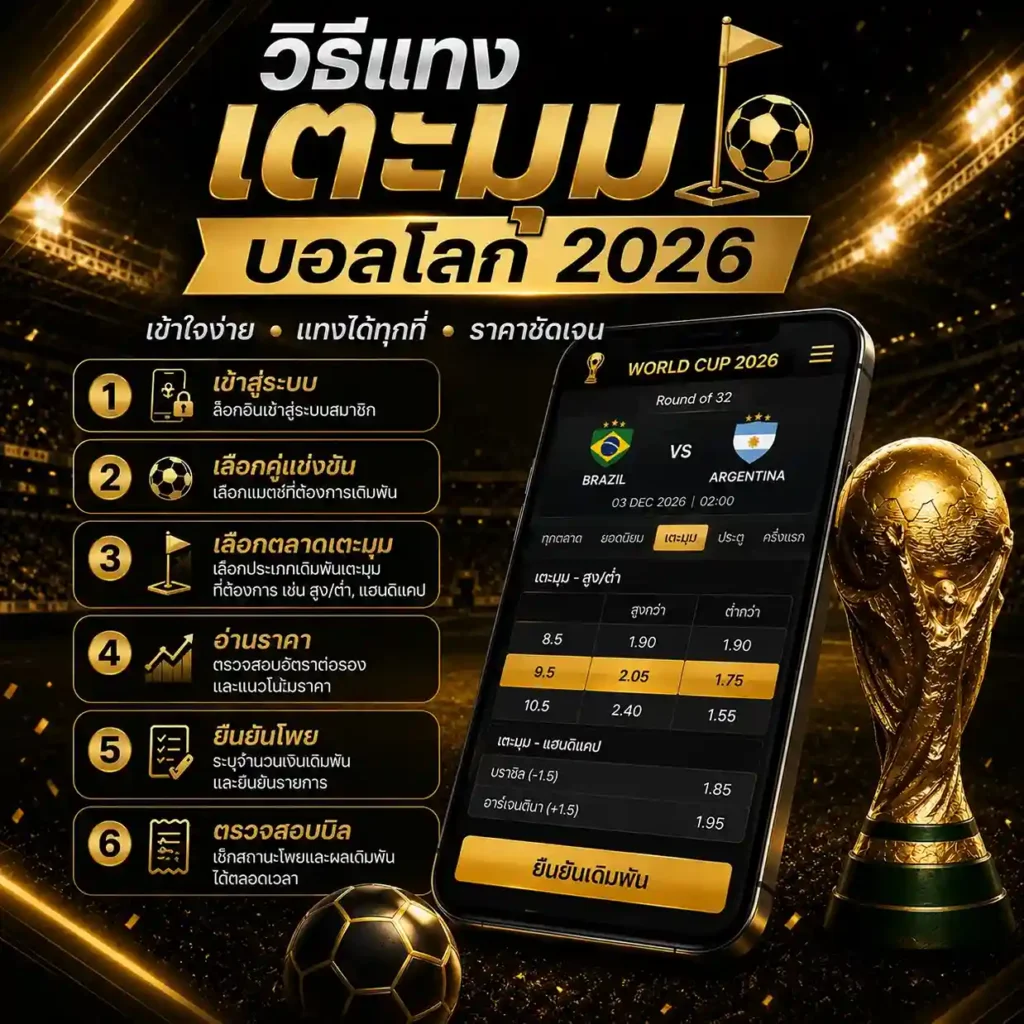 วิธีแทงเตะมุม บอลโลก 2026
